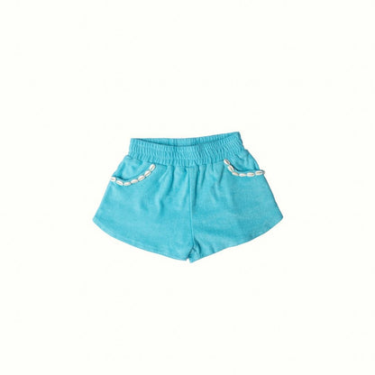 BAY POCKET SHELL SHORTS - OCEAN BLUE