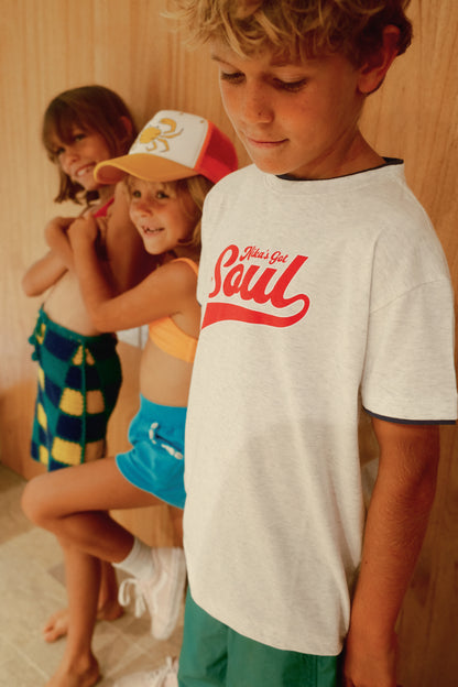 SOUL T-SHIRT - MISTY WHITE