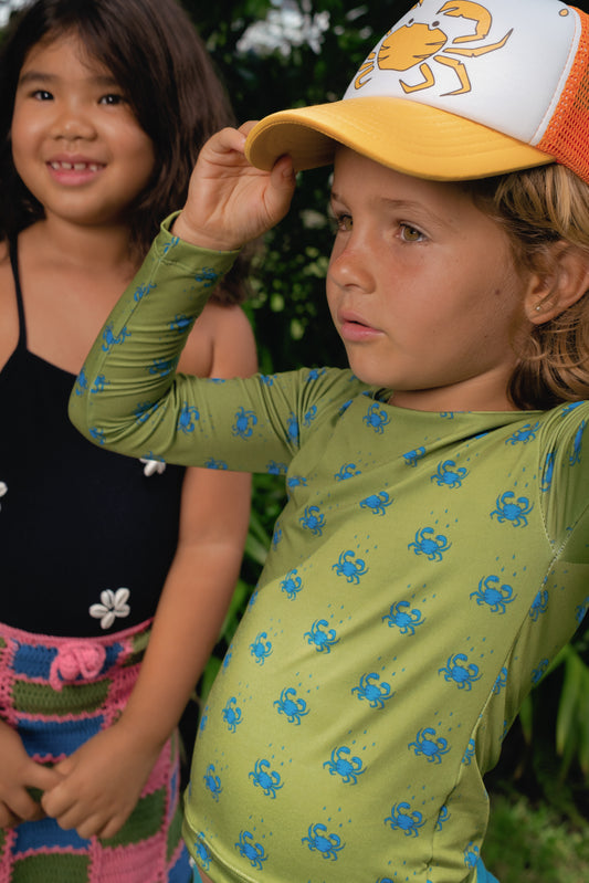 BONDI CRAB MESH CAP - ORANGE