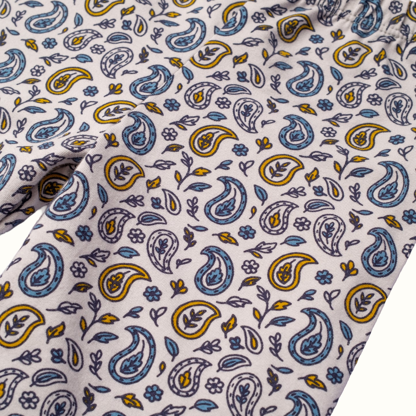 SUNNY PAISLEY FLARE PANTS - GREY