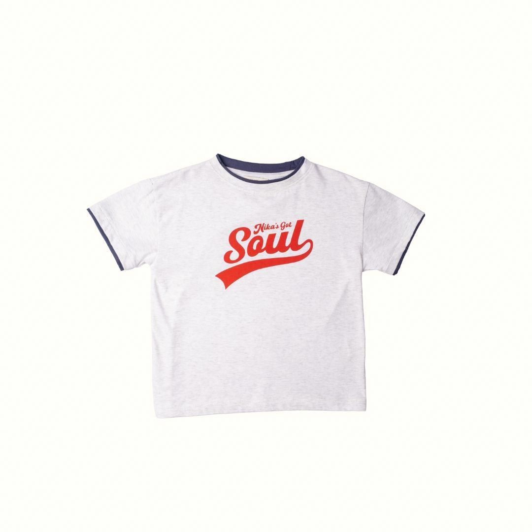 SOUL T-SHIRT - MISTY WHITE