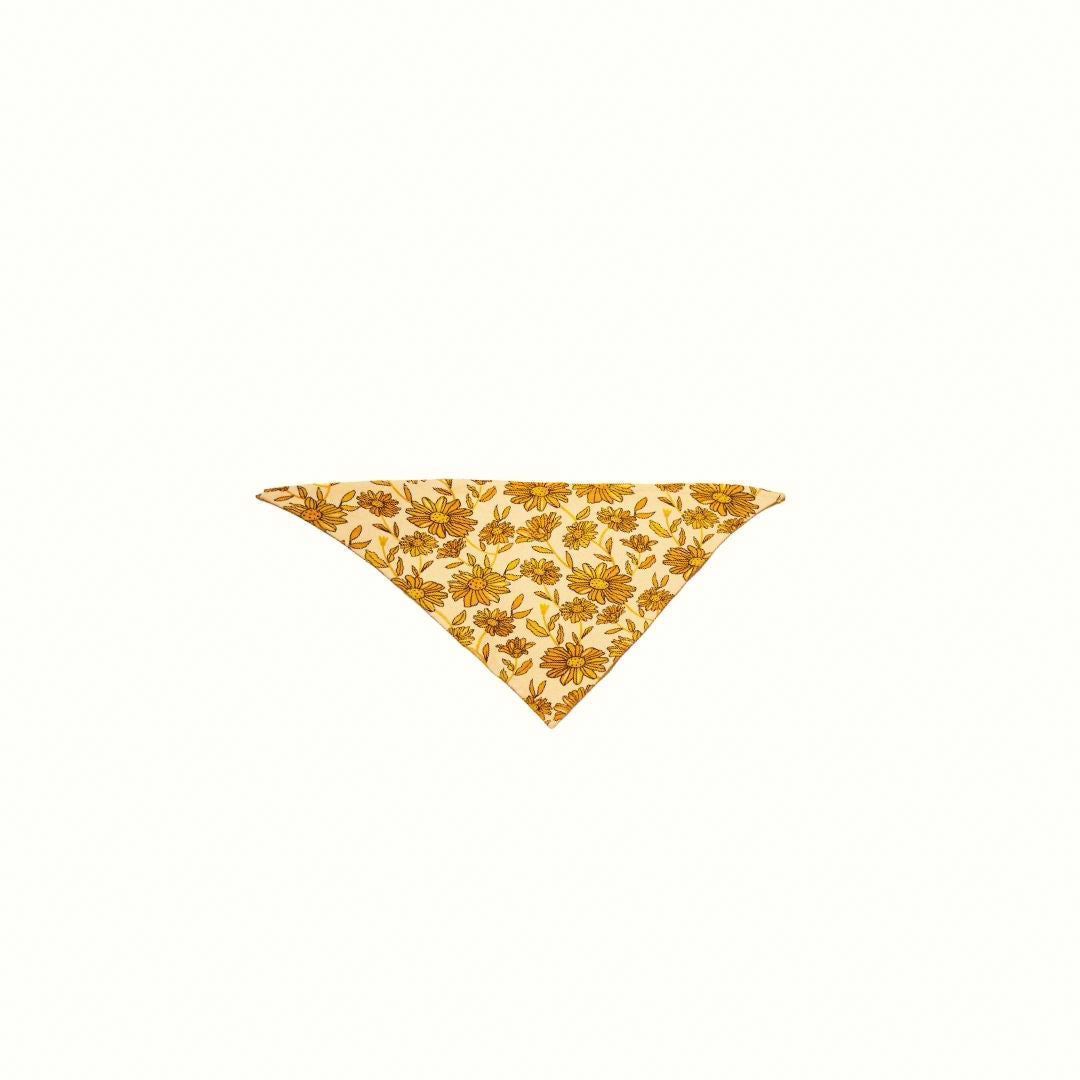 SUNFLOWER TERRY BANDANA - BEIGE
