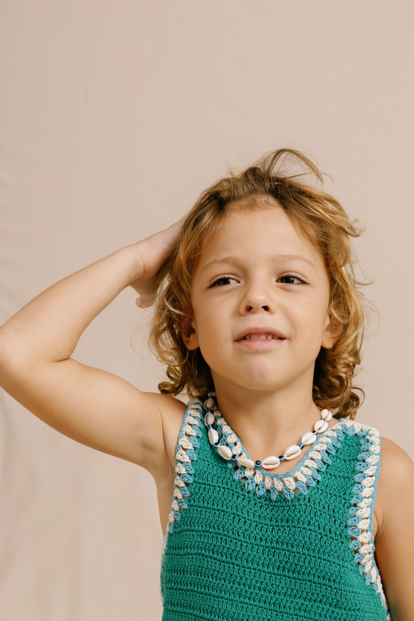 SANTI CROCHET RUNNING TOP HANDMADE - TOSCA - nikasgotsoul