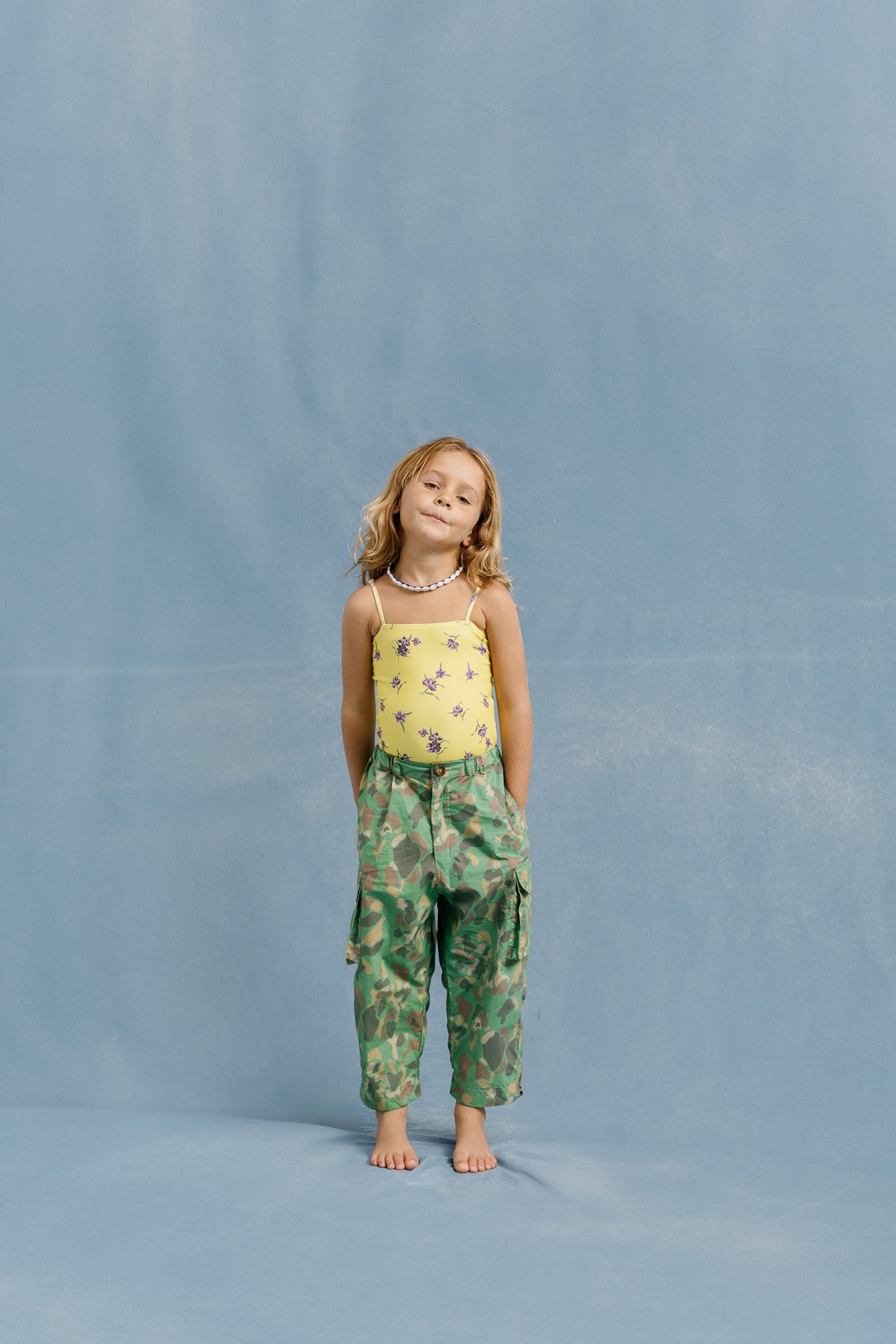 CAMO BAGGY PANTS - KHAKI GREEN - nikasgotsoul