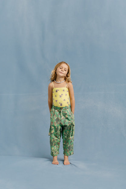 CAMO BAGGY PANTS - KHAKI GREEN - nikasgotsoul