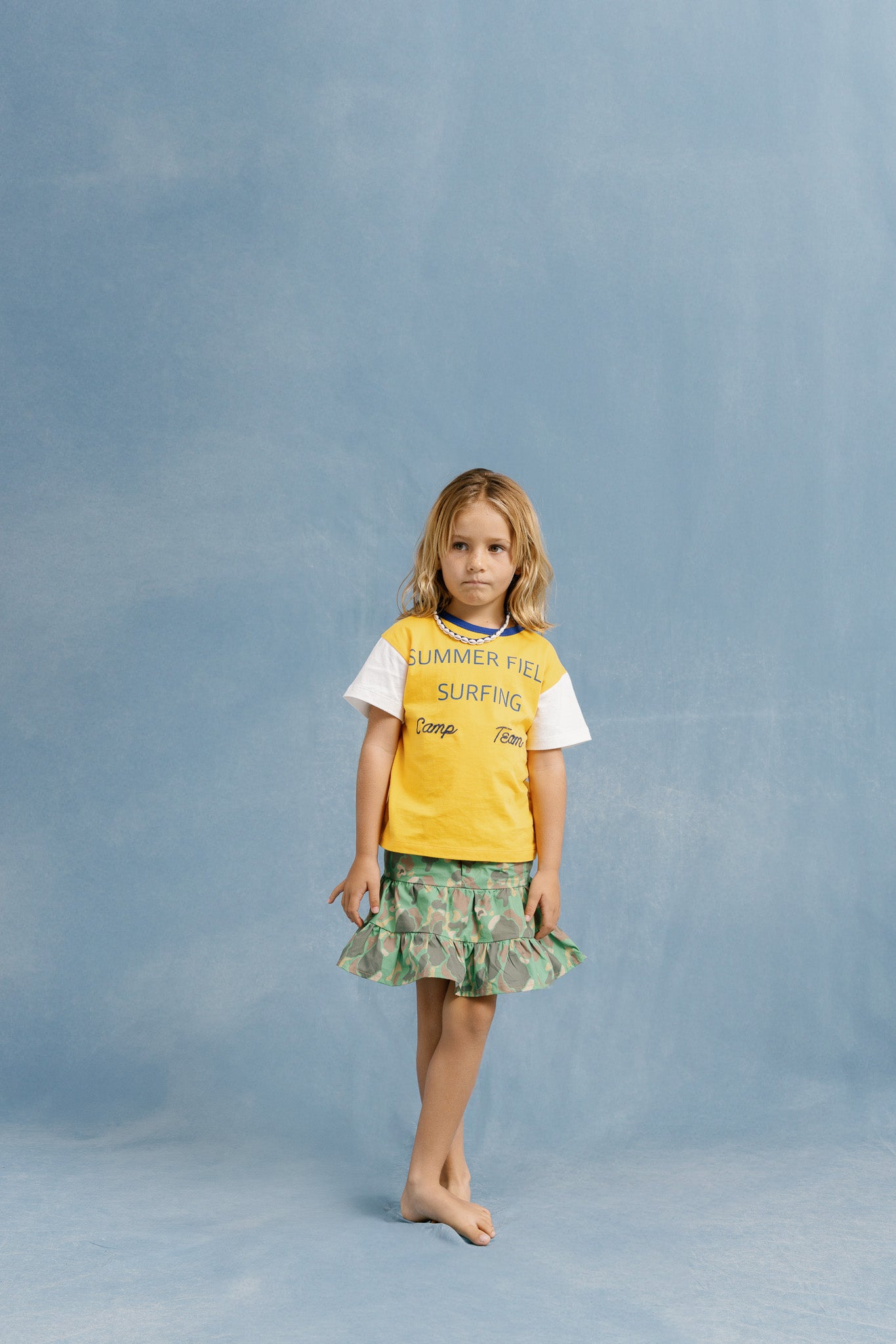 CAMO RUFFLED SKIRT - KHAKI GREEN - nikasgotsoul