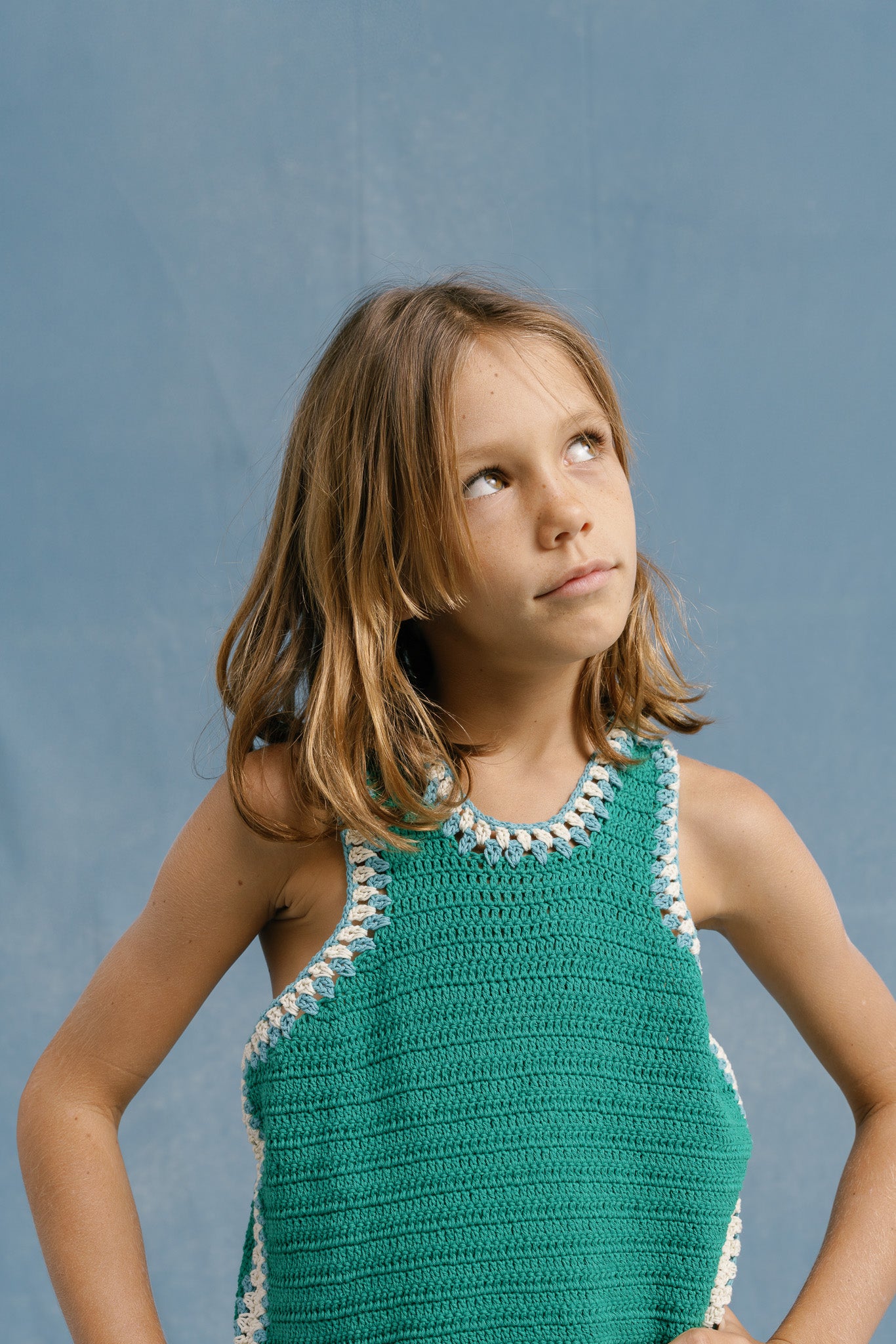 SANTI CROCHET RUNNING TOP HANDMADE - TOSCA - nikasgotsoul