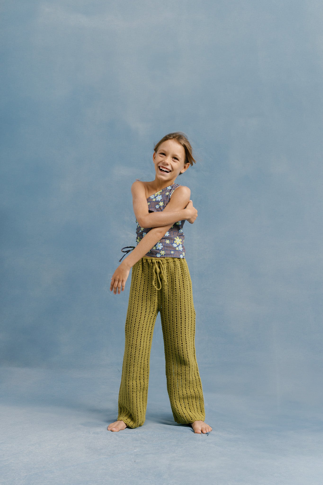 JUNE CROCHET LONG PANTS - KHAKI - nikasgotsoul