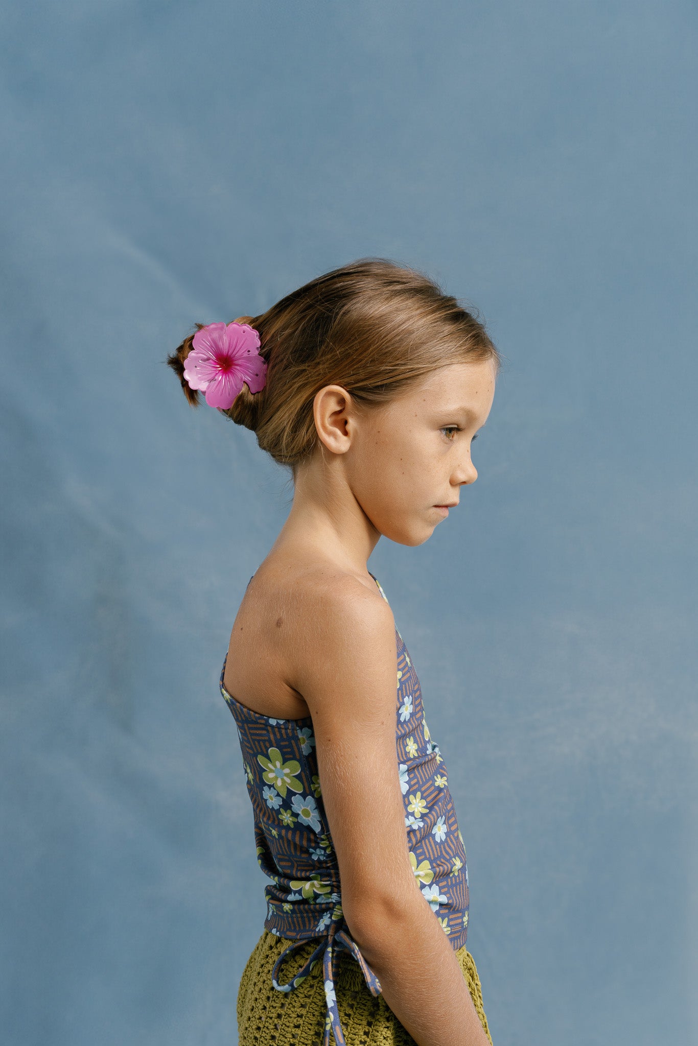 LILY RETRO ONE SHOULDER TOP - NAVY - nikasgotsoul