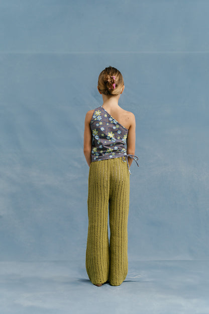 LILY RETRO ONE SHOULDER TOP - NAVY - nikasgotsoul