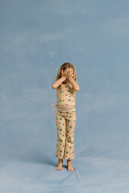SUNNY RETRO FLARE PANTS - PASTEL ORANGE - nikasgotsoul