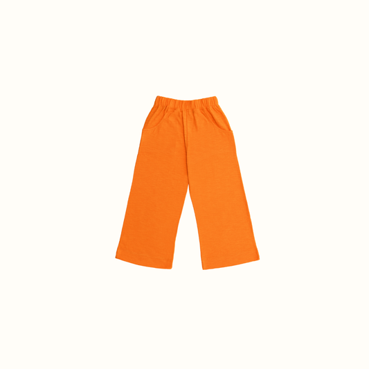 PICNIC SLUB COTTON PANTS ORANGE - nikasgotsoul