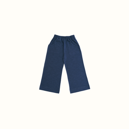 PICNIC SLUB COTTON PANTS NAVY BLUE - nikasgotsoul