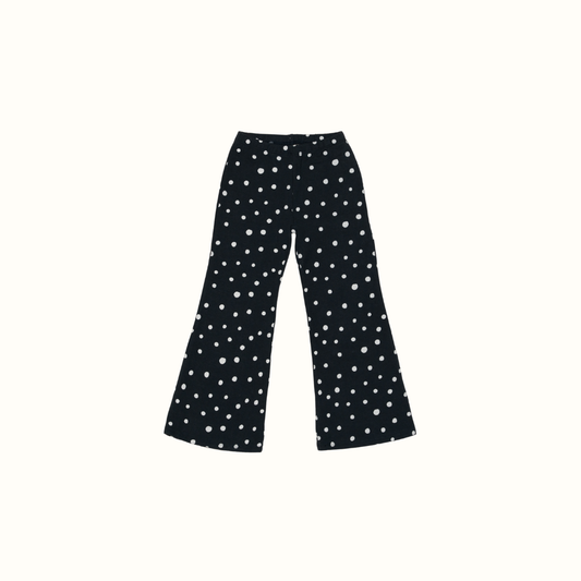 SUNNY DOTS FLARE PANTS NAVY - nikasgotsoul