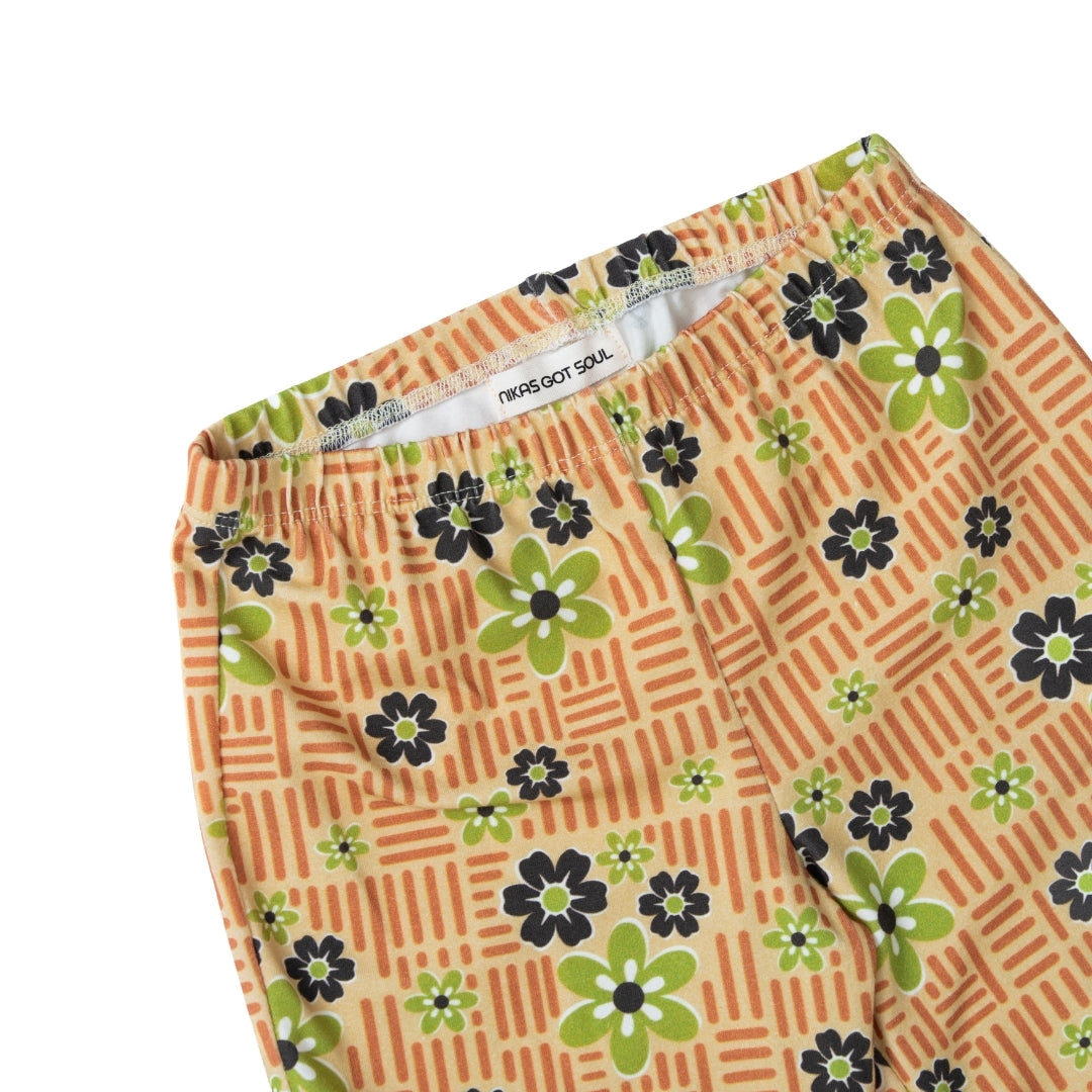 SUNNY RETRO FLARE PANTS - PASTEL ORANGE - nikasgotsoul