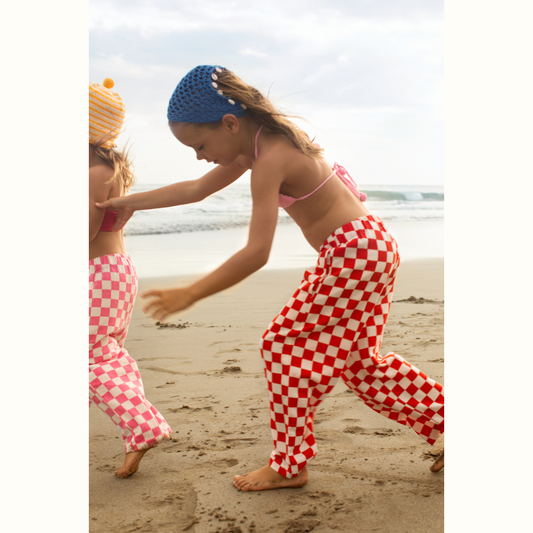 SWAY CHECK PANTS RED - nikasgotsoul