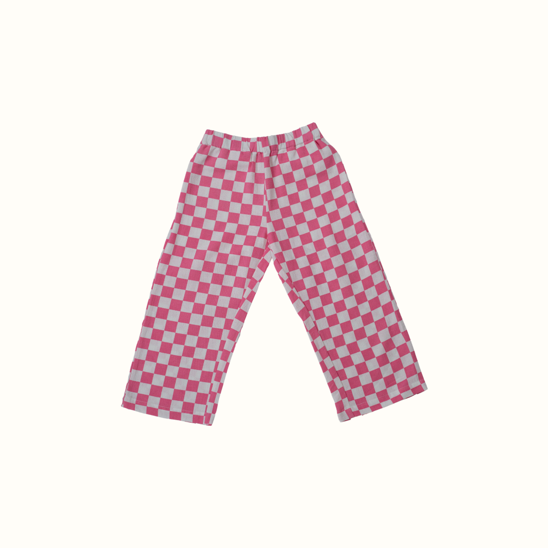 SWAY CHECK PANTS PINK - nikasgotsoul