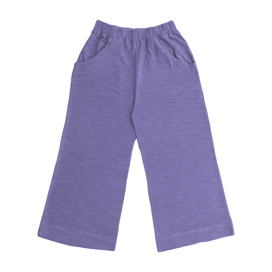 PICNIC SLUB COTTON PANTS PURPLE